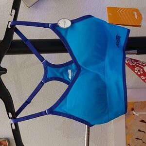Avia blue and purple adjustable sports bra